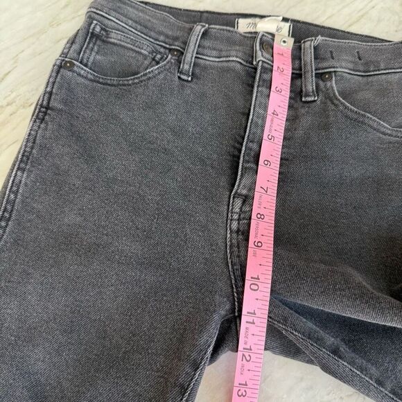 Madewell 10” high rise skinny washed black jeans size 27 - Picture 7 of 9